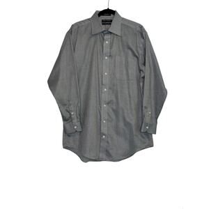 Daniel Cremieux silver long sleeves dress shirt size 16/33